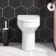 Denver Rimless Comfort Height Back To Wall Toilet With Premium Soft Close Slim Seat