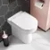 Denver Rimless Comfort Height Back To Wall Toilet With Premium Soft Close Slim Seat