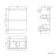 Corsica Storm Grey Slimline Basin Drawer Vanity 600mm