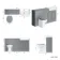 Monaco Dove Grey Combination Vanity Basin and Hudson Toilet with Wooden Seat 1500mm