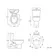 Austin Basin & Toilet Set with 1500mm Straight Bath Suite