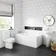 Denver Basin & Toilet Set with 1500x700mm Straight Bath Suite