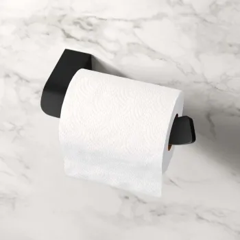 Eloise Matt Black Toilet Roll Holder
