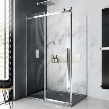 Oslo Premium Easy Clean 8mm Sliding Shower Enclosure 1200x800mm
