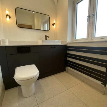 Olivia Black Framed Rectangular Bathroom Mirror 500x1000mm