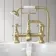 Tweed Traditional Brushed Brass Bath Shower Mixer Tap