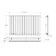 Faro Chrome Single Flat Panel Horizontal Radiator 600x980mm