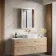 Margot Brushed Brass Illuminated LED Mirror Cabinet 700x500mm