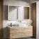 Margot Brushed Brass Illuminated LED Mirror Cabinet 700x1200mm
