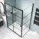 London Matt Black Grid 6mm Sliding Shower Enclosure 1200x900mm
