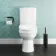 Seattle Rimless Close Coupled Toilet With Soft Close Seat