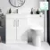 Mersey Gloss White Combination Vanity Basin and Austin Toilet 1100mm