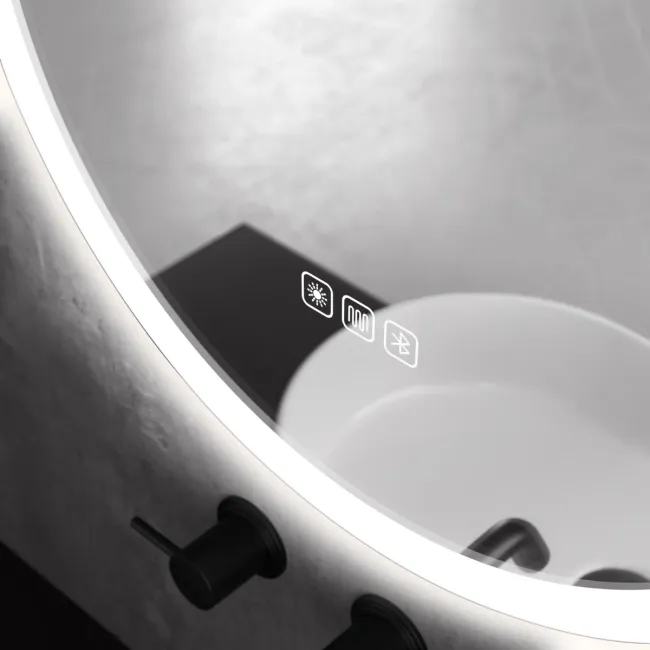 Alisha Oval Illuminated LED Mirror With BLUETOOTH Speaker 900x500mm