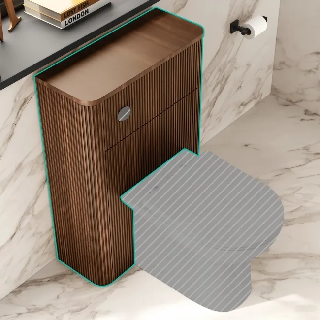 Sorrento Black Walnut 600 Toilet Unit