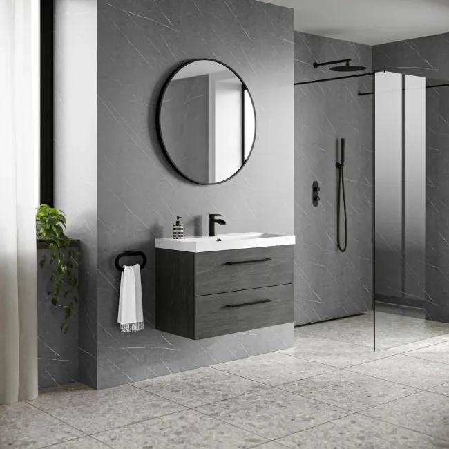 Trepanel Style® Grey Marble Effect Matt WPC Laminated Wall Panel