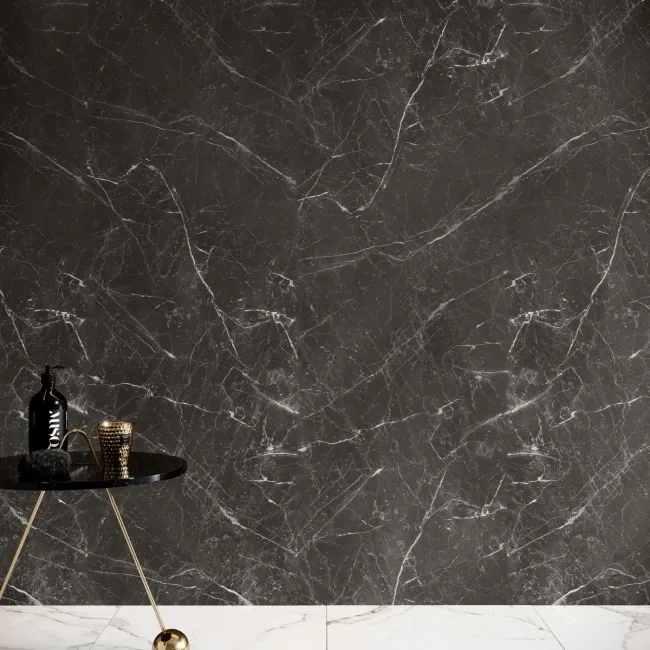Trepanel Style® Black Marble Effect Matt WPC Laminated Wall Panel