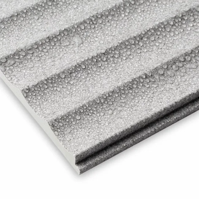 Trepanel Aqua 3D® Waterproof Grey Stone Effect Reeded Wall Panel 3 Pack (Covers 1.80 SQM)