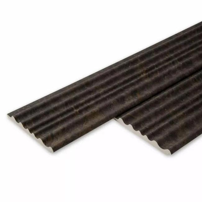 Trepanel Aqua 3D® Waterproof Dark Grey/Gold Marble Effect Grooved Wall Panel 3 Pack ( Covers 0.87 SQM)