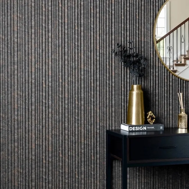 Trepanel Aqua 3D® Waterproof Dark Grey/Gold Marble Effect Grooved Wall Panel 3 Pack ( Covers 0.87 SQM)