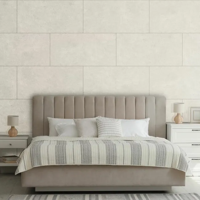 Trepanel Aqua Luxe® Bone Stone Effect Satin SPC Wall Panel 4 Pack (Covers 2.80 SQM)