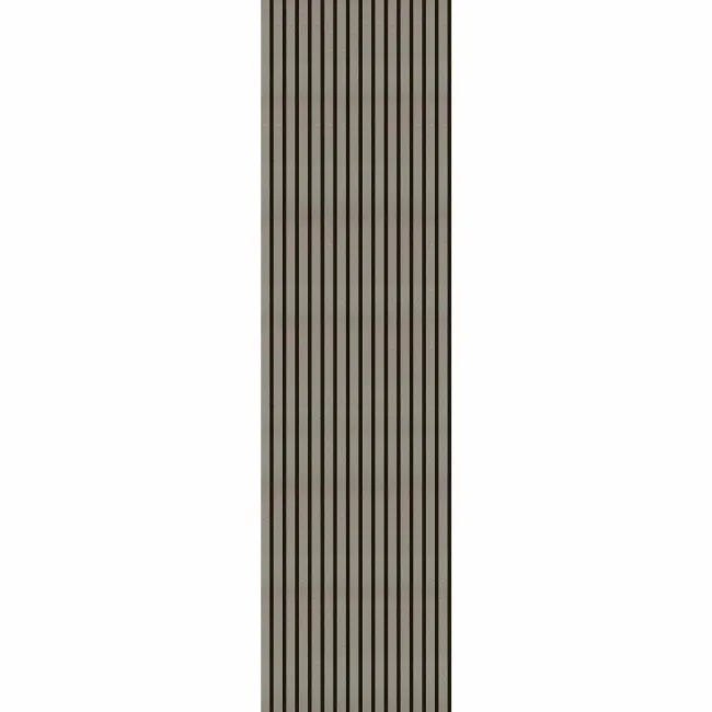 Trepanel® Texture Grey Taupe Woven Acoustic Wood & Felt Slat Panels