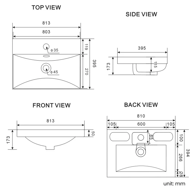 Havana Fluted Country Oak Combination Vanity Basin and Aruba Toilet 1300mm - Brushed Brass Accents