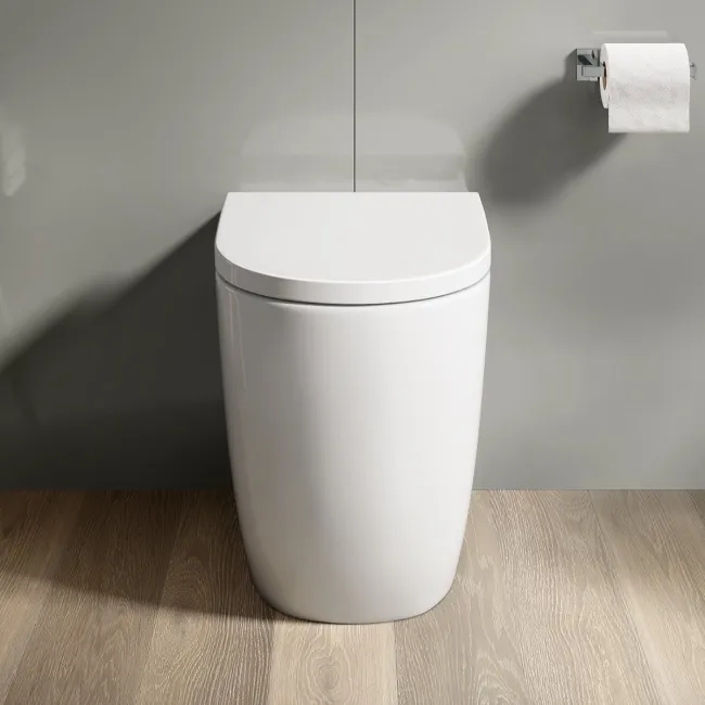 Utah Rimless Comfort Height Back To Wall Toilet With Premium Soft Close Seat