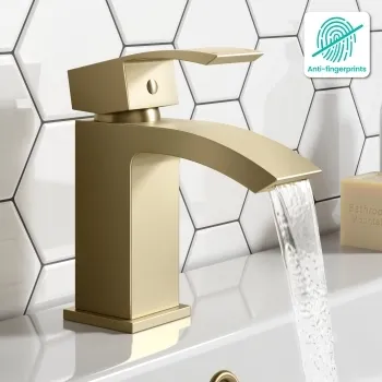 Brora Brushed Brass Basin Mixer Tap