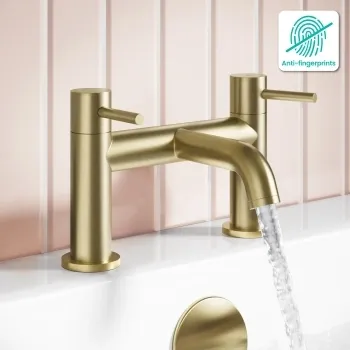 Selma Brushed Brass Bath Filler