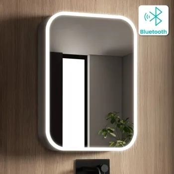 Willow Illuminated LED Mirror Cabinet With BLUETOOTH Speaker & USB Port 700x500mm