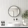Mollie Black Framed Round Bathroom Mirror 500mm