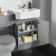 Monaco Dove Grey Traditional Basin Vanity and Back To Wall Unit 1200mm (Excludes Pan & Cistern)