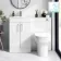 Mersey Gloss White Combination Vanity Basin and Miami Toilet 1000mm