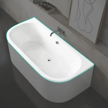 Stafford Essential 1700mm Back To Wall Bath ( Excludes Bath Panel)