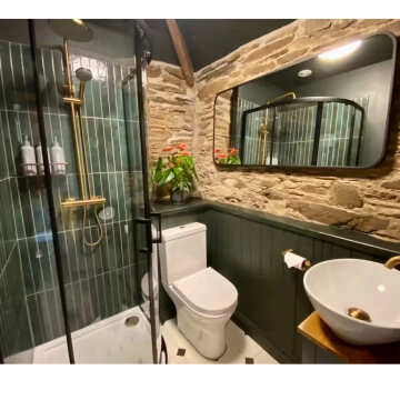 Olivia Black Framed Rectangular Bathroom Mirror 600x1200mm