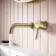 Trent Brushed Brass Wall Mounted Basin Mixer Tap