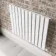 Faro White Single Flat Panel Horizontal Radiator 600x770mm