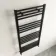 Naples Premium Matt Black Straight Heated Towel Rail 1200x600mm