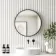 Mollie Black Framed Round Bathroom Mirror 600mm