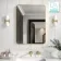 Essence Brushed Brass Rectangular Bathroom Mirror 800x600mm
