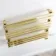 Santorini Electric Brushed Brass Flat Panel Heated Towel Rail 800x600mm