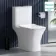 Houston Rimless Close Coupled Toilet With Premium Soft Close Seat