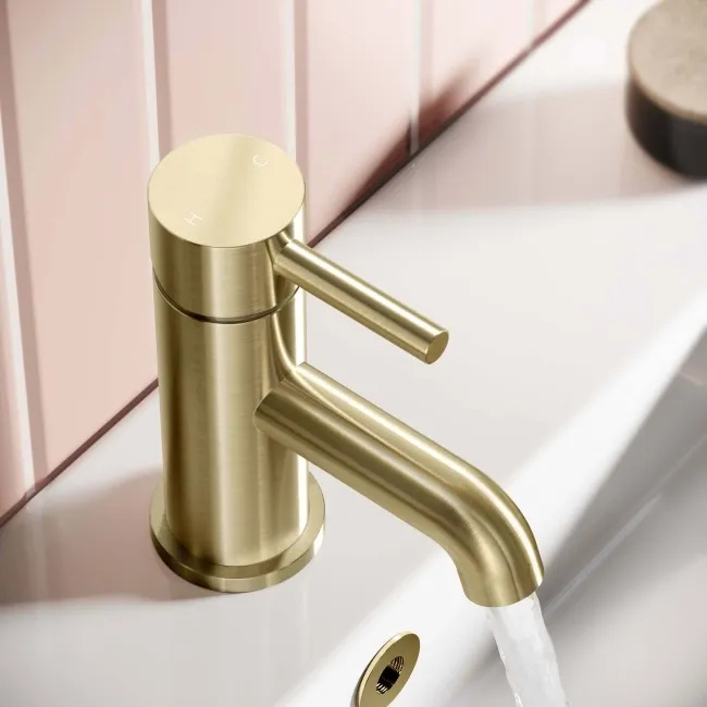 Trent Brushed Brass Basin Mixer Tap
