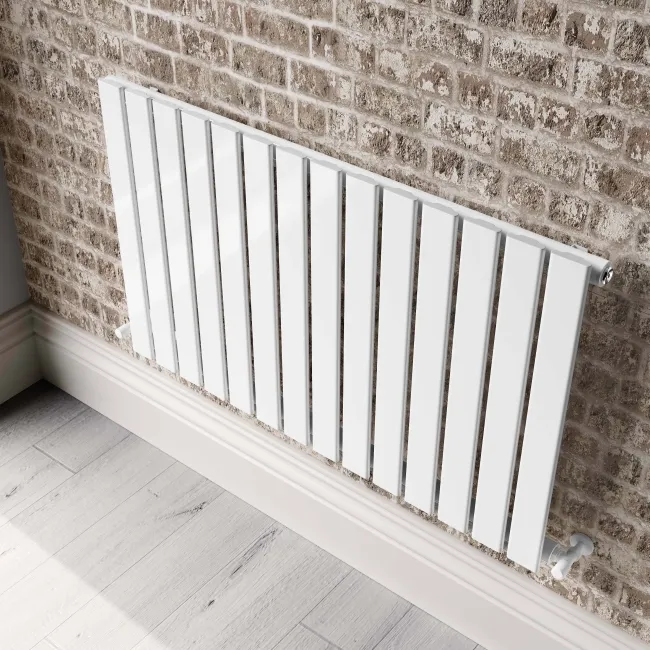 Faro White Single Flat Panel Horizontal Radiator 600x980mm