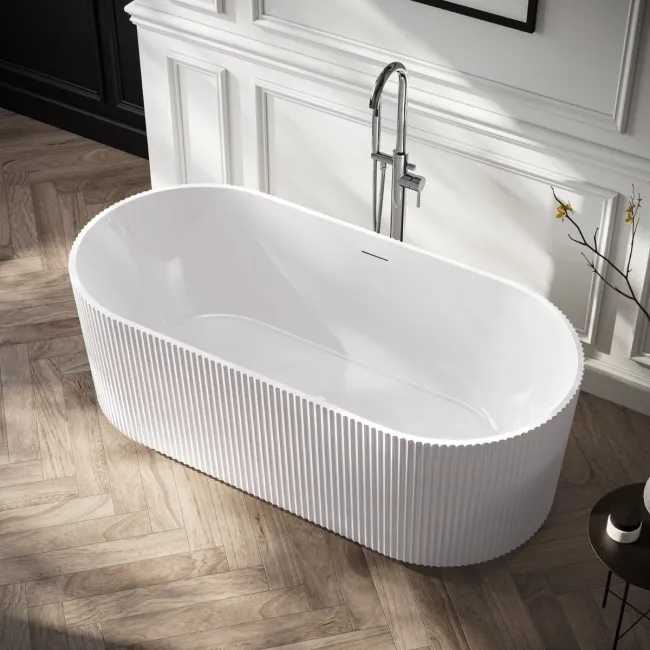Barnet 1700mm Fluted Freestanding Bath