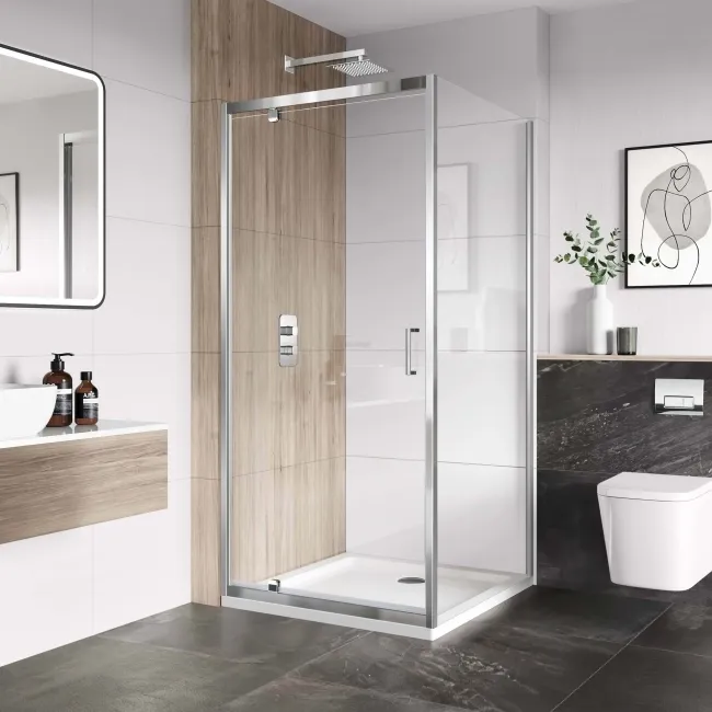 London 6mm Pivot Shower Enclosure 900x900mm