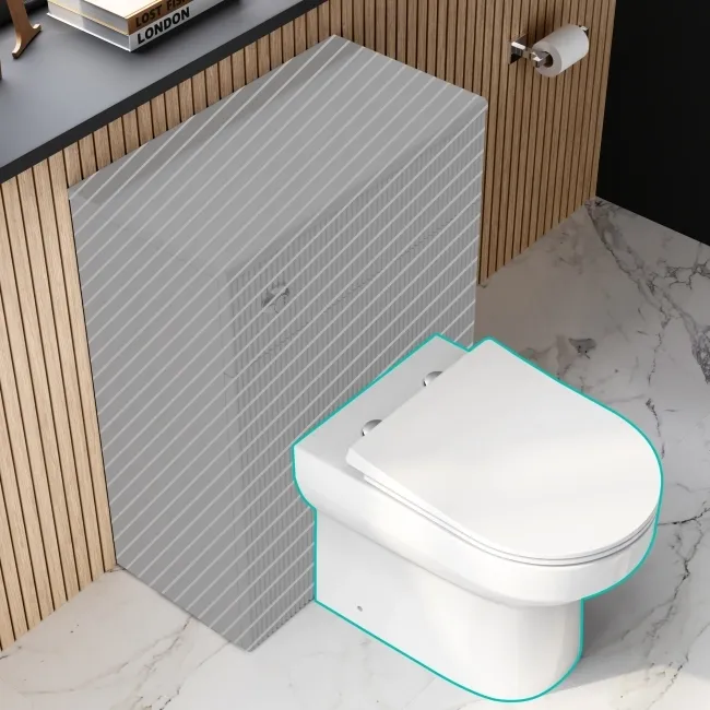 Miami Rimless Back To Wall Toilet With Slim Soft Close Seat