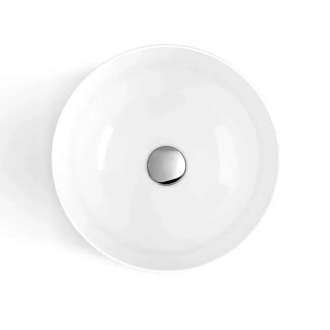 Austin Gloss White Wall Hung Drawer Vanity with Marble Top & Round Counter Top Basin 600mm