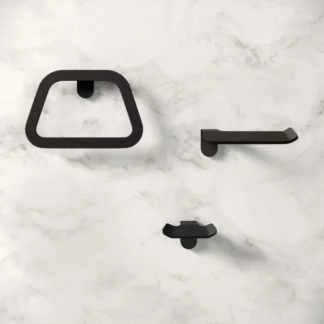 Eloise Matt Black 3 Pieces Accessory Set