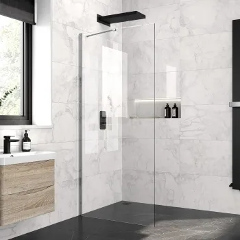 Copenhagen Easy Clean 8mm Wet Room Shower Glass Panel 900mm
